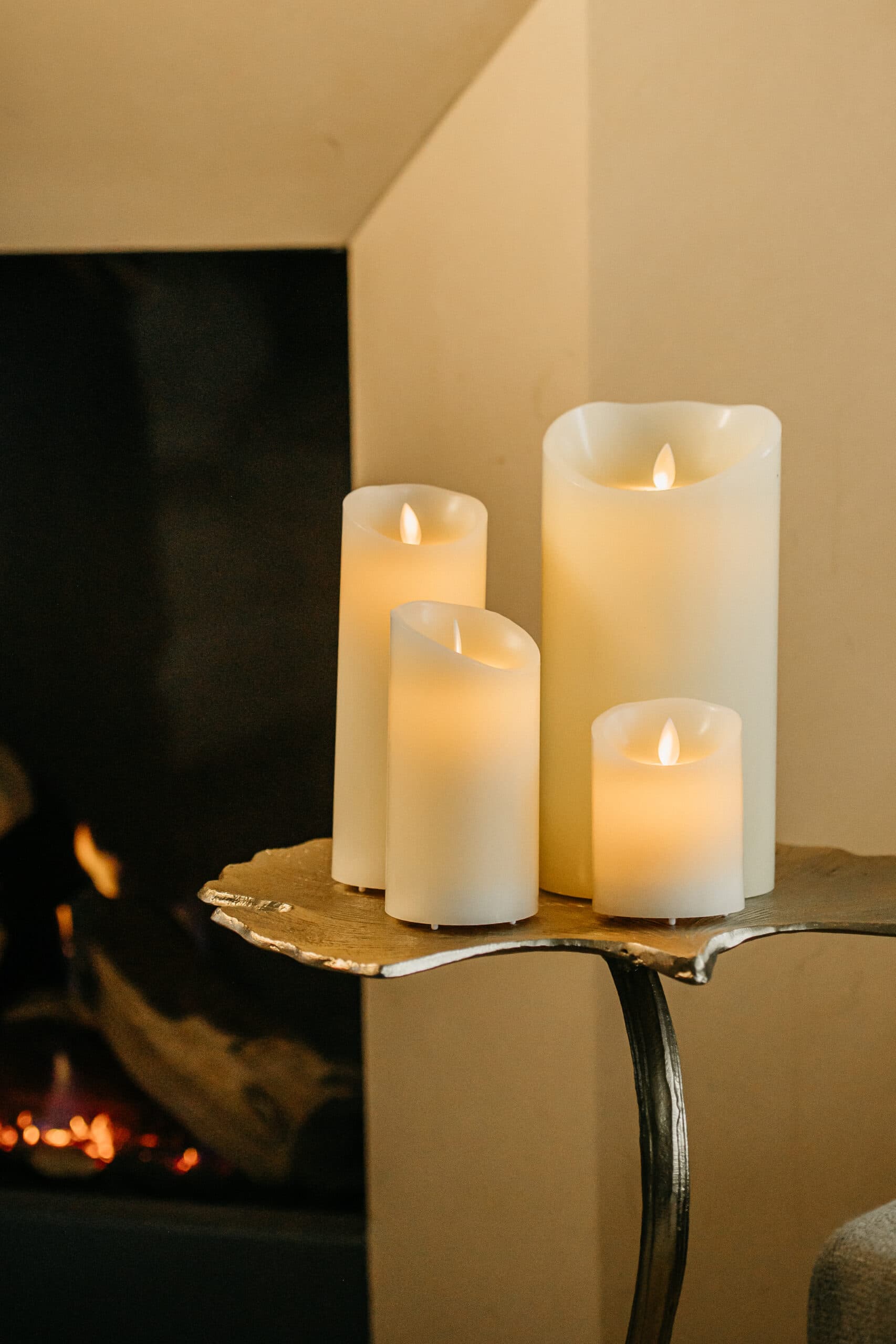 Oplaadbare led kaarsen set van 4, 30 uur brandtijd, timerfunctie, afstandsbediening - afbeelding 4