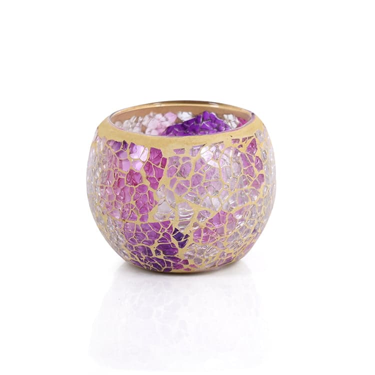 Waxinelichthouder 8,5 CM Dorsetto mozaïek rose - afbeelding 1