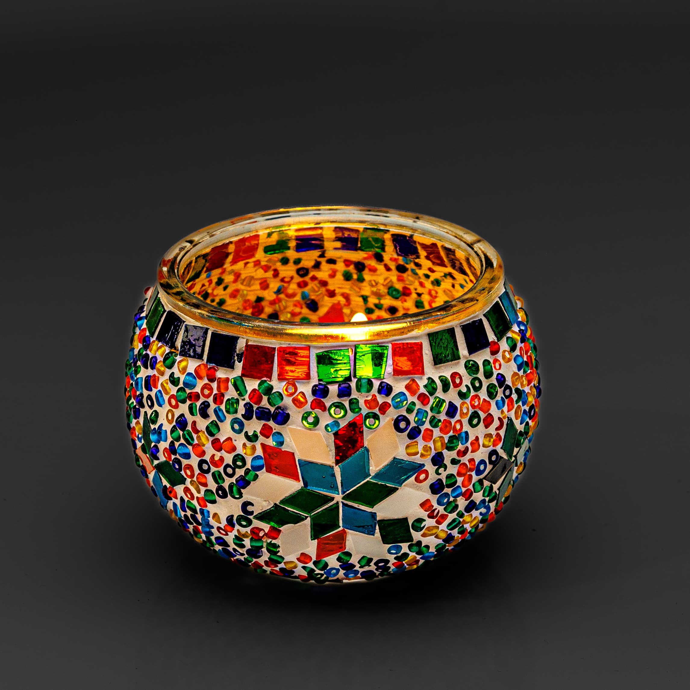 Waxinelichthouder 9 CM Dorsetto rainbown - afbeelding 2