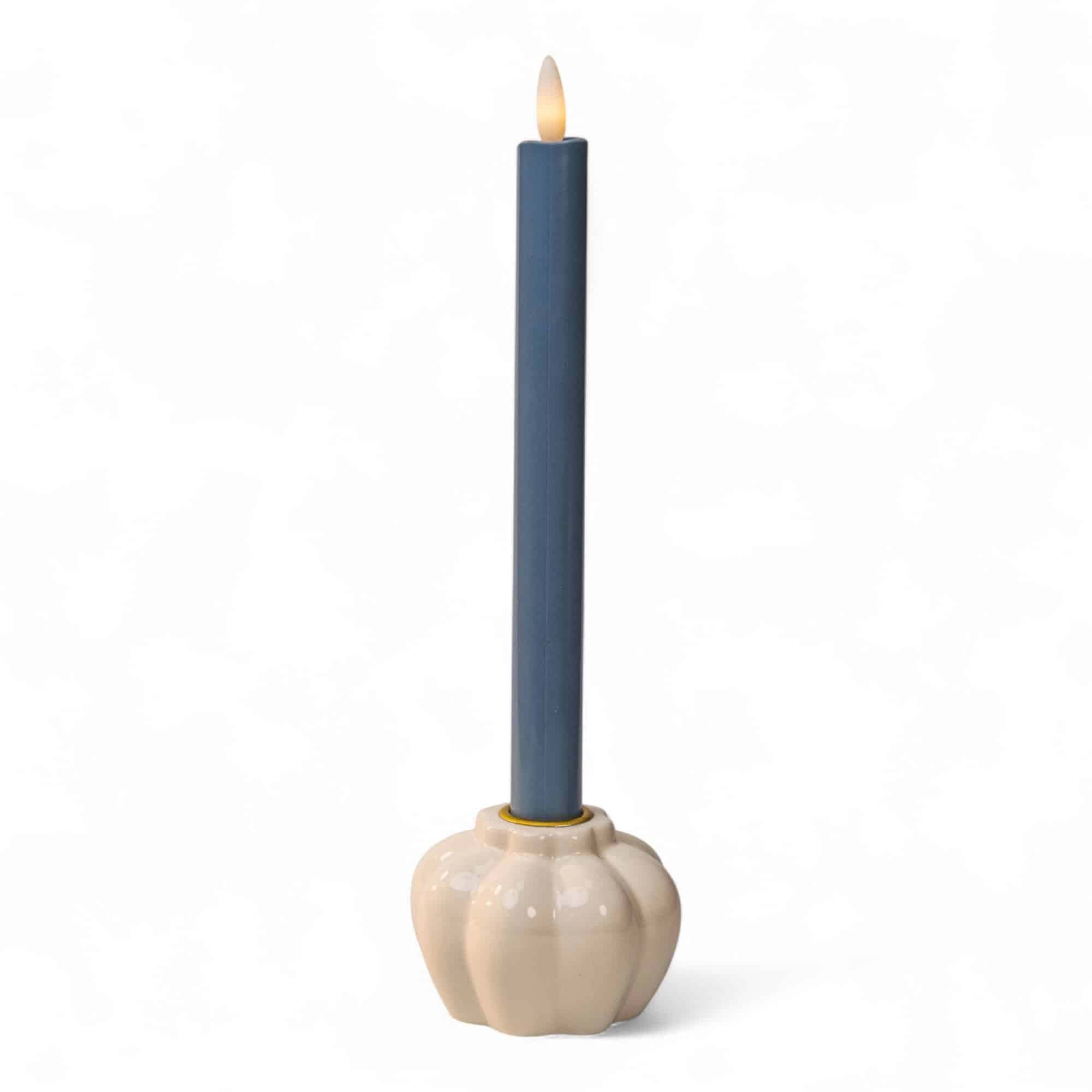 Led dinerkaars blauw, oplaadbaar, 250 mm, tot 400 uur brandduur, los - afbeelding 1