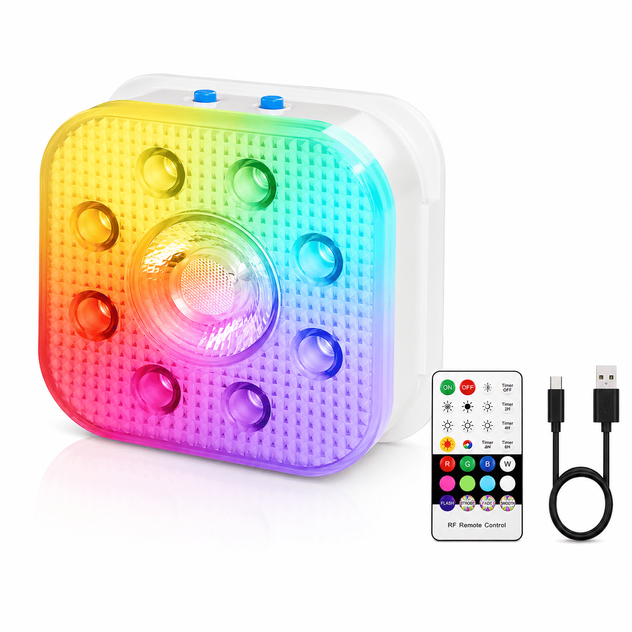 DORSETTO Premium Zwembad Verlichting Oplaadbaar – Tot 200 Uur Brandduur – IP68 Waterdichte LED Onderwater Verlichting – Zwembadlamp met Afstandsbediening – RGB Jacuzzi, Spa en Vijver Verlichting – 2026 Model - afbeelding 2
