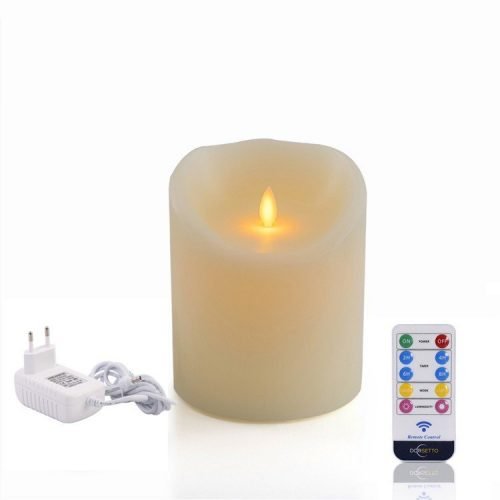 Oplaadbare Waterdichte LED-waxine/theelichtjes 105 Uur Warm Wit 12 Stuks Met Afstandsbediening