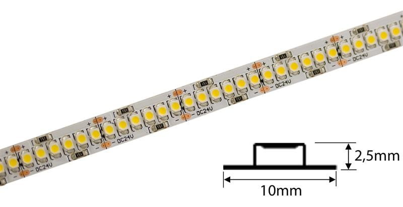 periscoop Figuur naakt LEDstrip| 24V Koud wit |240 LED/m 3528| 5 meter | IP20 | 4000K -  Ledverlichting van LEDindeduisternis | Led lampen, led strips