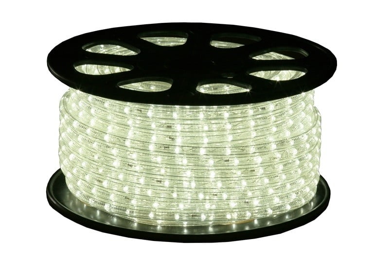 Puur Witte LED Lichtslang 51 meter / 230v - van LEDindeduisternis Led lampen, led strips