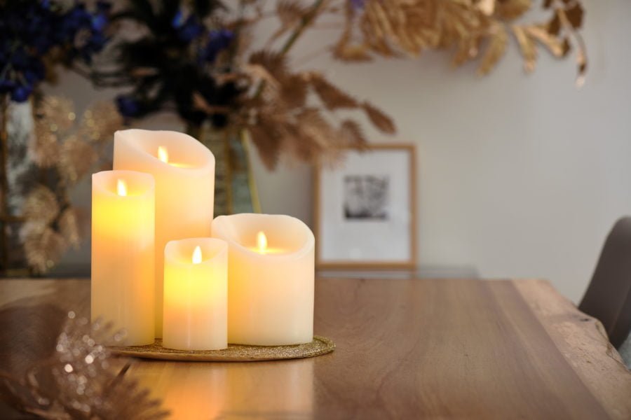 Vloeibaar Vergelijken Beschikbaar LED wax kaarsen set 4 kaarsen warm wit oplaadbaar DORSETTO - Ledverlichting  van LEDindeduisternis | Led lampen, led strips