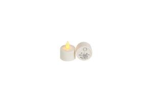 Horeca Candles - 24 uur lang houdbare platte kaars - Wit - Set van 4 niet-geurende witte kaarsen - Voor decoratie, bruiloft, Parities