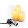 oplaadbare led kaarsen set van 3 met oplader en afstandsbediening